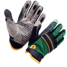 Hand Gloves Impacted Palm Silicone Grip Auto Mechanics Glove